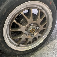 14インチアルミホイールタイヤセットの画像