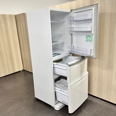 A1509🌟激安‼️2018年製三菱3ドア335L冷蔵庫MR-C34C-W🌟自動製氷機付き・動作確認済⭕️配送・設置可能♻️の画像