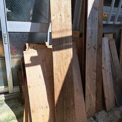 シナ合板、杉板。の画像