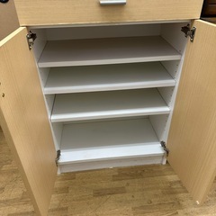 【ドリーム川西店御来店限定】☆ジモティー見たよ♪割引☆組立式食器棚／クリーニング済み 【99560000023861】の画像