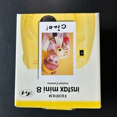 【譲渡先決定：9月30日まで 無料 チェキ instax mini 8 イエロー インスタントカメラ】の画像