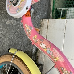 マイメロディ自転車の画像