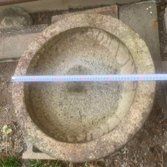 石臼  餅つき  庭石  レトロの画像