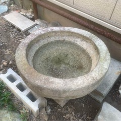 石臼  餅つき  庭石  レトロの画像