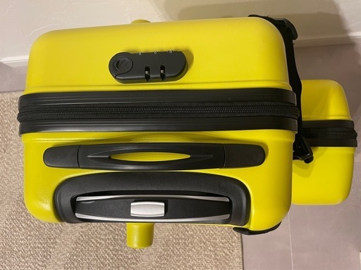 Noricco 乗れるスーツケース Mサイズ レモンイエローマット 決まりまし