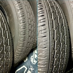 「商談中」「38」145/80R12 80/78NLT 中古タイヤ4本の画像