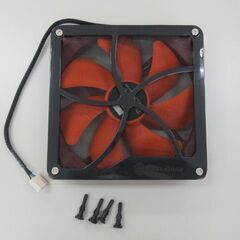 SILVER STONE　Thermalright　140mm角スクウェアファン DC BRESHLESS MODEL：TY143-ｓｑ DC 12V 0.6AMPの画像