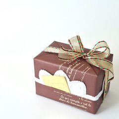 ラッピングワークショップ★まるでケーキなクリスマスラッピングの画像