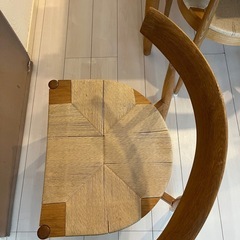 ジャンク　オーク無垢椅子の画像
