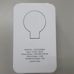 3in1ワイヤレスチャージャー 品番： 2323-3C2M838 ホワイト 3COINS スリーコインズの画像