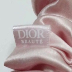 【新品未使用】Christian Dior♡サテン シュシュ ピンクの画像