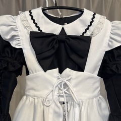 110 ハロウィン　メイド服　コスプレ　仮装　双子　2着セットの画像