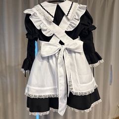 110 ハロウィン　メイド服　コスプレ　仮装　双子　2着セットの画像