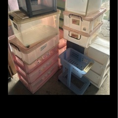 プラスチックケース　棚　引き出し　三段ボックス　収納　押入れ1個100円で まとめて、数個購入は値引きできます。の画像