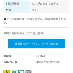 導電性カラーマット(グリーン)の画像