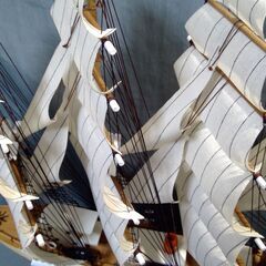  ≪帆船模型≫NIPPON MARU 日本丸 完成品 木製　        	272050000K1A840の画像