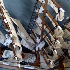  ≪帆船模型≫NIPPON MARU 日本丸 完成品 木製　        	272050000K1A840の画像