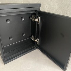 郵便ポスト 木目調 ブラックの画像