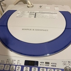 洗濯機　SHARP ES-T707の画像