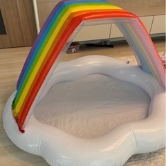 浮き輪、プール　2つセット売りの画像