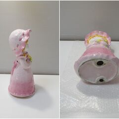  昭和レトロ  陶器　女の子  サイズ  高さ：34cmの画像
