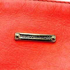 【❗️✨希少カラー✨❗️】REBECCA MINKOFF✨本革ショルダーバッグ ターコイズ色タッセル付❗️の画像