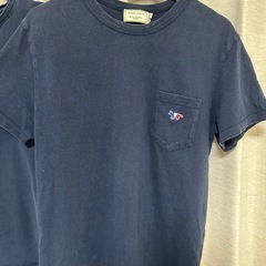メゾンキツネ　ネイビー Tシャツ 2枚セットの画像