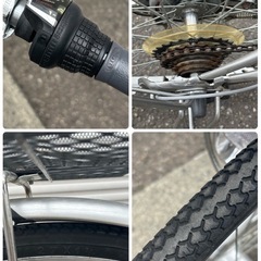 自転車 ママチャリ 27インチ シルバー 6段切替 札幌市白石区 (モノリス