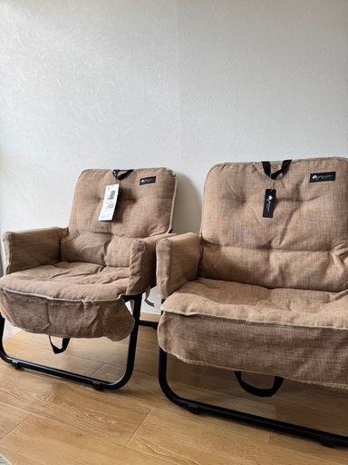 LOGOS 美品　アウトドアチェア　　　　　　　　クッションカバー付き