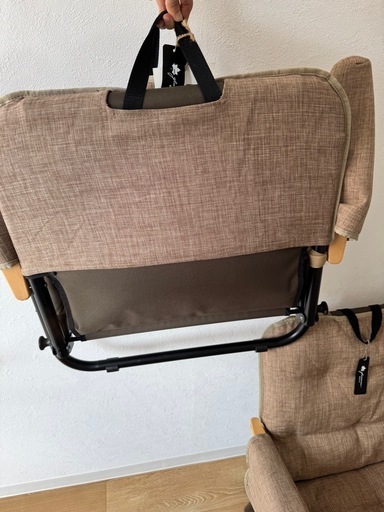 LOGOS 美品　アウトドアチェア　　　　　　　　クッションカバー付き