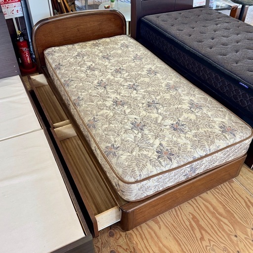 A1513?激安‼️シングルベッドマットレスセット引き出し付き セット?