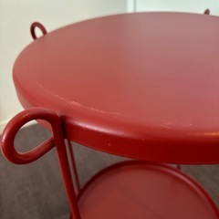 IKEA LIVELYCKE リーヴェリッケトレイテーブル, レッド, 50 cm 505.640.11の画像