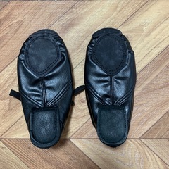ジャズダンスシューズ18.5cmブラックの画像