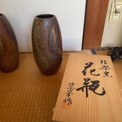 信楽焼、花瓶の画像