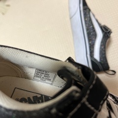 決まりました　子ども靴　VANS  　15センチ　黒の画像