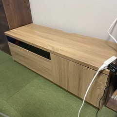 【受渡者決定】テレビ台　ブラックパネル付きテレビ台の画像