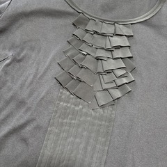 カットソー　Tシャツ　黒　スーツの画像