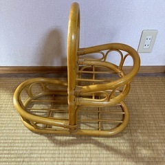 ラタン　ラック（籐製品）の画像