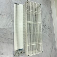 【世田谷手渡し】ニトリ　スチールラック(STANDARD幅85cm4段ホワイト)の画像