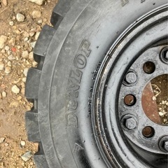 18x7-8 14PR ダンロップフォークリフトタイヤ中古 2本セットの画像