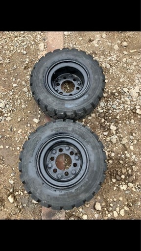 18x7-8 14PR ダンロップフォークリフトタイヤ中古 2本セット