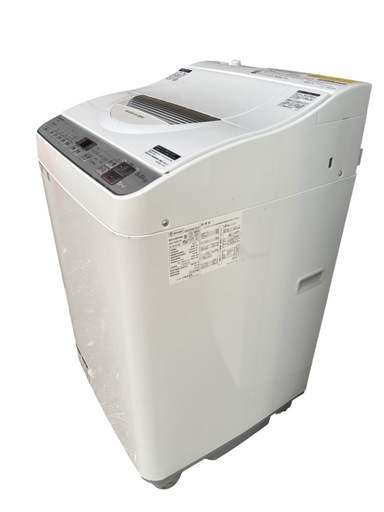 【乾燥機付き‼️】SHARP　縦型洗濯乾燥機 洗濯5.5kg 乾燥3.5kg ES-TX5C-S 2018年製造 洗濯機 完全乾燥
