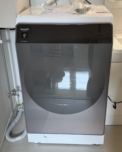 【中古品】ドラム式洗濯機 ヒートポンプ式乾燥　SHARP ES-WS-14 TL