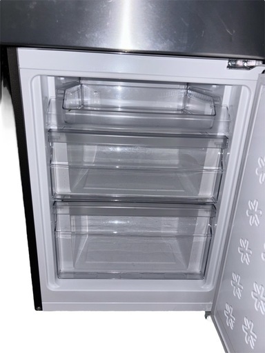 ハイアール 2ドア冷蔵庫 148L JR-XP2NF148F 2024年製 CAFE SERIES ステンレスブラック 自動霜取りファン式