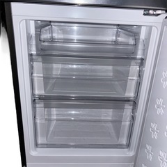 ハイアール 2ドア冷蔵庫 148L JR-XP2NF148F 2024年製 CAFE SERIES ステンレスブラック 自動霜取りファン式の画像