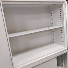 【愛品倶楽部柏店】在庫4点！ 生興 SEIKO 2段収納書庫 鍵付き ALZ-H32/ALZ-S34 上段両開き 下段引き違いの画像