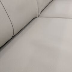 【在庫限り】 3人掛けソファ SOFIT CLAVER クラビエ 革製 2.5人掛け ソファ ハイバック：グレーの画像