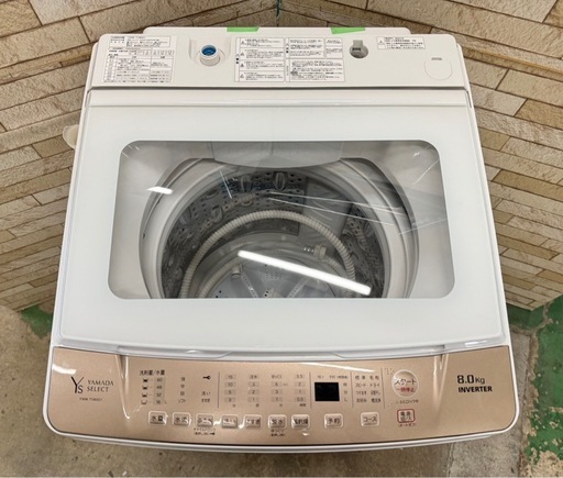 大阪送料無料★3か月保障付き★洗濯機★ヤマダ★8kg★2023年★YWM-TV80G1★IS-176