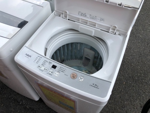 全自動洗濯機 AQUA AQW-S45G 4.5kg 2019年製