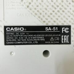 CASIO SA-51 電子キーボードの画像